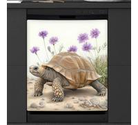 Mexpekil Housse magnétique pour lave-vaisselle Motif tortue du désert