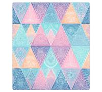 Mexpekil Housse magnétique pour lave-vaisselle Motif triangles Mandala | Housses décoratives réutilisables pour lave-vaisselle, panneau avant magnétique, autocollant pour appareils de cuisine