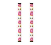 Mexpekil Lot de 2 couvercles de poignée de réfrigérateur en forme de donut coloré