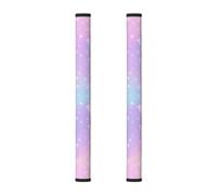 Mexpekil Lot de 2 couvre-poignées de réfrigérateur à paillettes roses et bleues