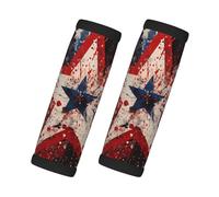 Mexpekil Lot de 2 housses de poignée de bagage en néoprène avec motif drapeau américain abstrait - Accessoires universels antidérapants pour valises, sacs, poignées de porte