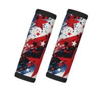 Mexpekil Lot de 2 housses de poignée de bagage en néoprène avec motif drapeau américain - Accessoires universels antidérapants pour valises, sacs, poignées de porte