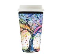 Mexpekil Manchon réutilisable pour café glacé printemps, été, automne, hiver pour boissons chaudes et froides, isolées en néoprène, pour boissons de 650 à 700 ml