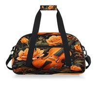 Mexpekil Mexpekil - Sac de sport de voyage pour filles et garçons - Sac à main étanche pour le sport, la danse, l'école, Fleur de violon