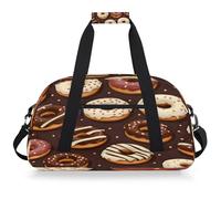 Mexpekil Mexpekil - Sac de sport de voyage pour filles et garçons - Sac à main étanche pour le sport, la danse, l'école, Donut sucré au chocolat
