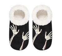 Mexpekil Pantoufles vintage avec tête de mort pour femme et homme, Tête de mort vintage, Large/XX-Large