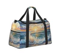 Mexpekil Pearl Shell Sac de plage sac de voyage imperméable pour le sport, la gym, la danse, le week-end, le voyage pliable pour homme et femme, Pearl Shell Beach, Taille unique