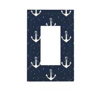 Mexpekil Petite ancre interrupteur 1 interrupteur simple à bascule plaque murale décorative pour la maison et le bureau