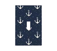 Mexpekil Petite ancre interrupteur 1 interrupteur simple à bascule plaque murale décorative pour la maison et le bureau