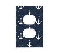 Mexpekil Petite ancre interrupteur 1 interrupteur simple duplex plaque murale décorative pour la maison et le bureau
