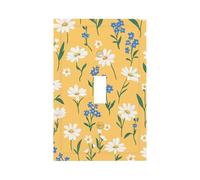 Mexpekil Petite marguerite Plantes Couvercle d'interrupteur 1 interrupteur à bascule simple Plaque murale décorative pour la maison et le bureau