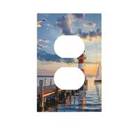 Mexpekil Phare - Couvercle d'interrupteur pour interrupteur 1 interrupteur - Plaque murale décorative pour la maison et le bureau