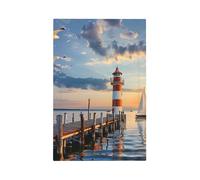 Mexpekil Phare - Couvercle d'interrupteur pour interrupteur - Plaque murale décorative pour la maison et le bureau