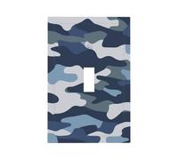 Mexpekil Plaque murale décorative pour interrupteur 1 interrupteur Motif camouflage