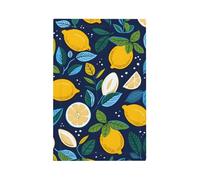 Mexpekil Plaque murale décorative pour interrupteur 1 interrupteur Motif feuilles de citron Bleu