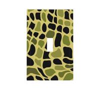 Mexpekil Plaque murale décorative pour interrupteur à bascule, motif girafe olive, pour la maison et le bureau
