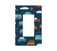 Mexpekil Plaque murale décorative pour interrupteur de feux de signalisation de camions 1 interrupteur à bascule unique pour la maison et le bureau