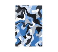 Mexpekil Plaque murale décorative pour interrupteur - Motif camouflage - Bleu/gris