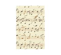 Mexpekil Plaque murale décorative simple pour interrupteur de notes de musique 1 gang