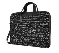 Mexpekil Sac à bandoulière étanche pour ordinateur portable avec sangle pour homme et femme, Graffiti formule mathématique, 15.6 Inch