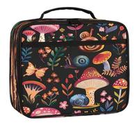 Mexpekil Sac à déjeuner isotherme coloré en forme de champignon, papillon, escargots pour enfants, boîte à déjeuner isotherme pour garçons et filles, sac isotherme étanche pour l'école et le travail