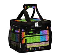 Mexpekil Sac à déjeuner isotherme réutilisable et étanche pour table périodique, pique-nique, boîte à déjeuner, table périodique des éléments, fourre-tout isotherme pour femmes, hommes, travail