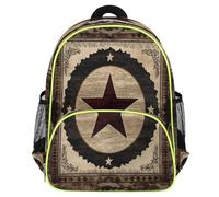 Mexpekil Sac à dos vintage avec drapeau de l'État du Texas pour filles et garçons, sac d'école, léger et imperméable, sac à dos de voyage pour enfants préscolaires avec sangle de poitrine et
