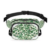 Mexpekil Sac banane Holly Jolly avec fermeture éclair bidirectionnelle et sangle réglable, Noir