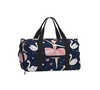 Mexpekil Sac de sport avec compartiment à chaussures étanche Grand sac fourre-tout de voyage, Cygnes de ballet dansants pour filles, One Size, Classique