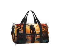 Mexpekil Sac de sport avec compartiment à chaussures étanche Grand sac fourre-tout de voyage, Forêt de filles africaines, One Size, Classique