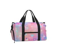 Mexpekil Sac de sport avec compartiment à chaussures étanche Grand sac fourre-tout de voyage, Neon Valentine's, One Size, Classique