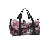 Mexpekil Sac de sport avec compartiment à chaussures étanche Grand sac fourre-tout de voyage, Paysage du lac japonais, One Size, Classique