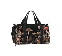 Mexpekil Sac de sport avec compartiment à chaussures étanche Grand sac fourre-tout de voyage, Plantes de champignons, One Size, Classique
