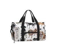 Mexpekil Sac de sport avec compartiment à chaussures étanche Grand sac fourre-tout de voyage, Race de chien mignonne, One Size, Classique