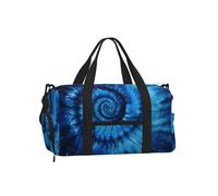 Mexpekil Sac de sport avec compartiment à chaussures étanche Grand sac fourre-tout de voyage, Teinture bleue., One Size, Classique
