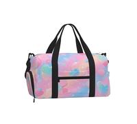 Mexpekil Sac de sport avec compartiment à chaussures étanche Grand sac fourre-tout de voyage, Valentine Neon, One Size, Classique