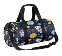 Mexpekil Sac de sport avec compartiment à chaussures, étanche, motif panda, astronaute, planète, étoiles, sac à dos de voyage pour fitness, gym, week-end, Panda Astronaute Planet Star