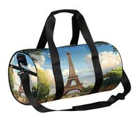 Mexpekil Sac de sport avec compartiment à chaussures, étanche, style Paris Tour Eiffel, sac à dos de voyage, sac à dos de voyage pour fitness, gym, week-end, Tour Eiffel de style anime Paris