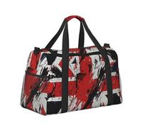 Mexpekil Sac de sport avec drapeau du Royaume-Uni - Imperméable - Pour le sport, la gym, la danse - Grand sac de week-end - Sac fourre-tout de voyage pliable pour homme et femme, drapeau britannique,