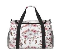 Mexpekil Sac de sport bohème motif attrape-rêves rose floral pour homme et femme, multicolore, 19.7x10.2x13 in, Sac de voyage