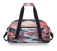 Mexpekil Sac de sport de voyage pour filles et garçons, sac à main étanche pour le sport, la danse, l'école, Art du paysage