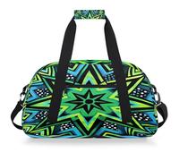 Mexpekil Sac de sport de voyage pour filles et garçons, sac à main étanche pour le sport, la danse, l'école, Green Star