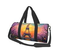 Mexpekil Sac de sport pliable - Sac de voyage imperméable pour femme et homme - Grand sac de week-end pour le sport et la danse, Tour Paris Coloré, Taille unique