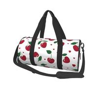 Mexpekil Sac de sport pliable - Sac de voyage imperméable pour femme et homme - Grand sac de week-end pour le sport et la danse, Fruit feuille de cerisier, Taille unique