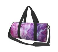 Mexpekil Sac de sport pliable - Sac de voyage imperméable pour femme et homme - Grand sac de week-end pour le sport et la danse, Marbre rose pur, Taille unique