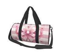 Mexpekil Sac de sport pliable - Sac de voyage imperméable pour femme et homme - Grand sac de week-end pour le sport et la danse, Motif cœur rose, Taille unique