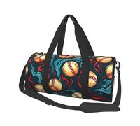 Mexpekil Sac de sport pliable - Sac de voyage imperméable pour femme et homme - Grand sac de week-end pour le sport et la danse, Baseball Cool, Taille unique