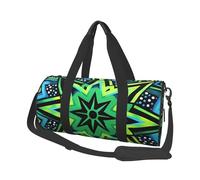 Mexpekil Sac de sport pliable - Sac de voyage - Sac de voyage étanche - Sac de sport - Sac de danse - Sac de week-end - Sac de nuit, Green Star, Taille unique