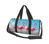 Mexpekil Sac de sport pliable - Sac de voyage - Sac de voyage étanche - Sac de sport - Sac de danse - Sac de week-end - Sac de nuit, Pink Flamingos Lake, Taille unique