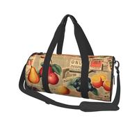 Mexpekil Sac de sport pliable - Sac de voyage - Sac de voyage étanche - Sac de sport - Sac de danse - Sac de week-end - Sac de nuit, Fruit de journal, Taille unique